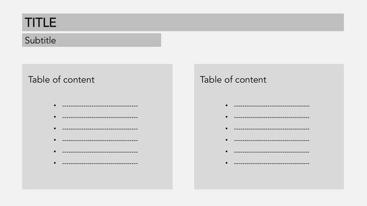 types of slides in presentation