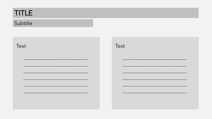 different types of presentation slide