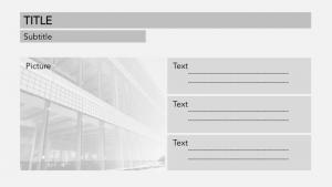 Different types of slide layout in PowerPoint