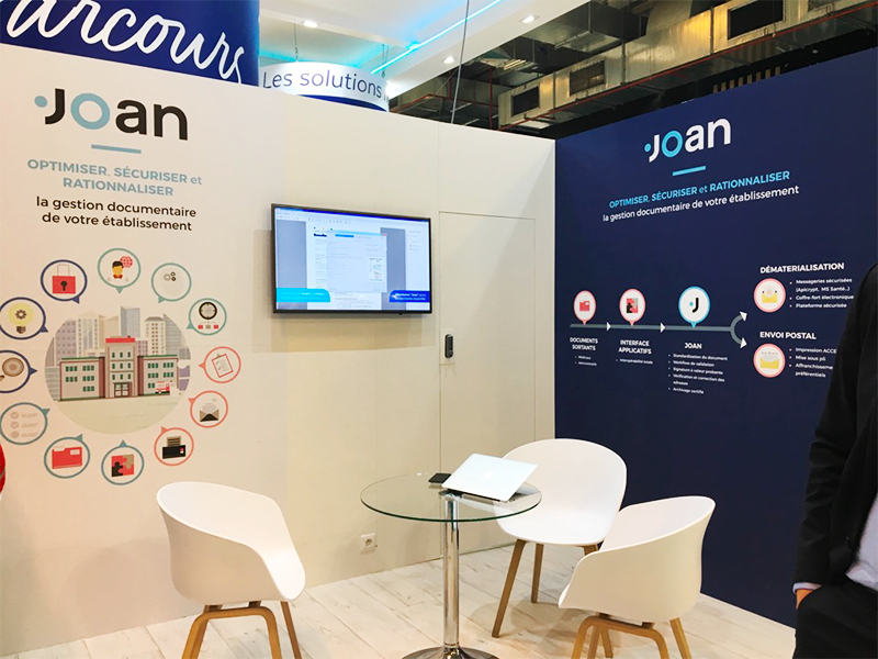 Joan réalisation habillage stand