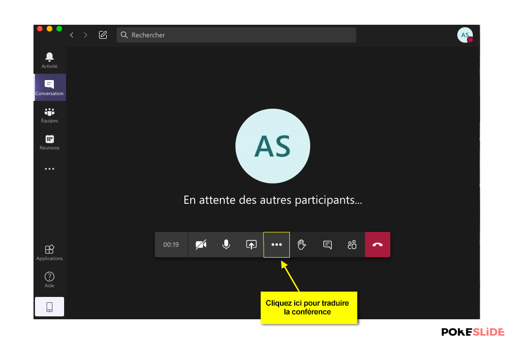 teams conference traduire