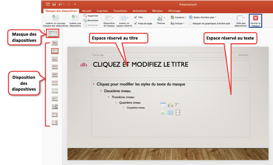 Créer un masque powerpoint tuto