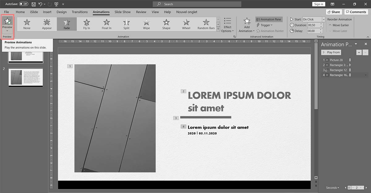 powerpoint animation