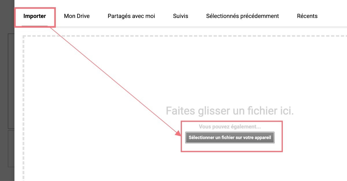 Importer la présentation PowerPoint dans un fichier vierge Google Slides