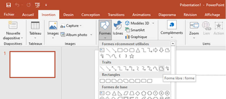 Forme personnalisée powerpoint 1