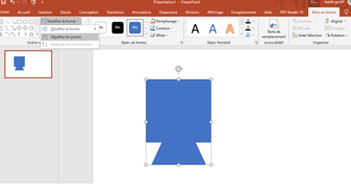 Forme personnalisée powerpoint 12