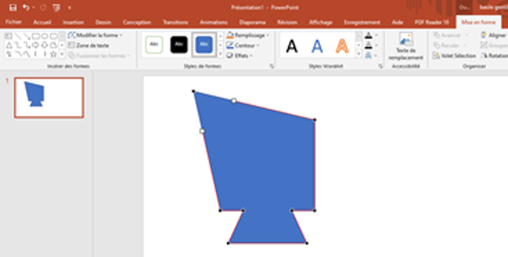 Forme personnalisée powerpoint 13