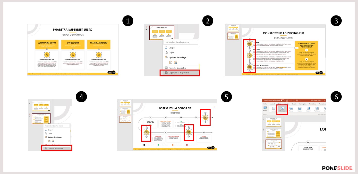 Tuto - powerpoint sliding transition