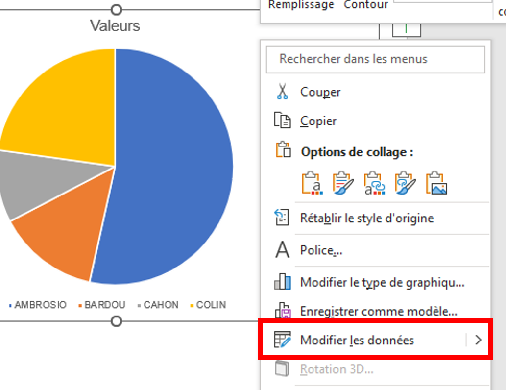 intégrer excel dans powerpoint