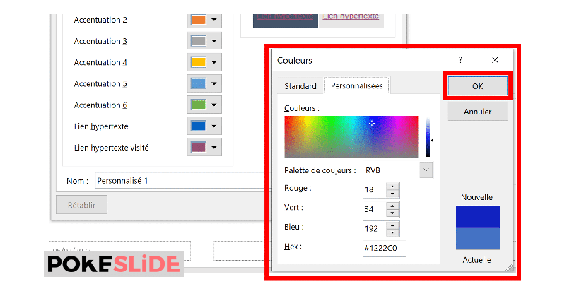 Palette couleur powerpoint 5